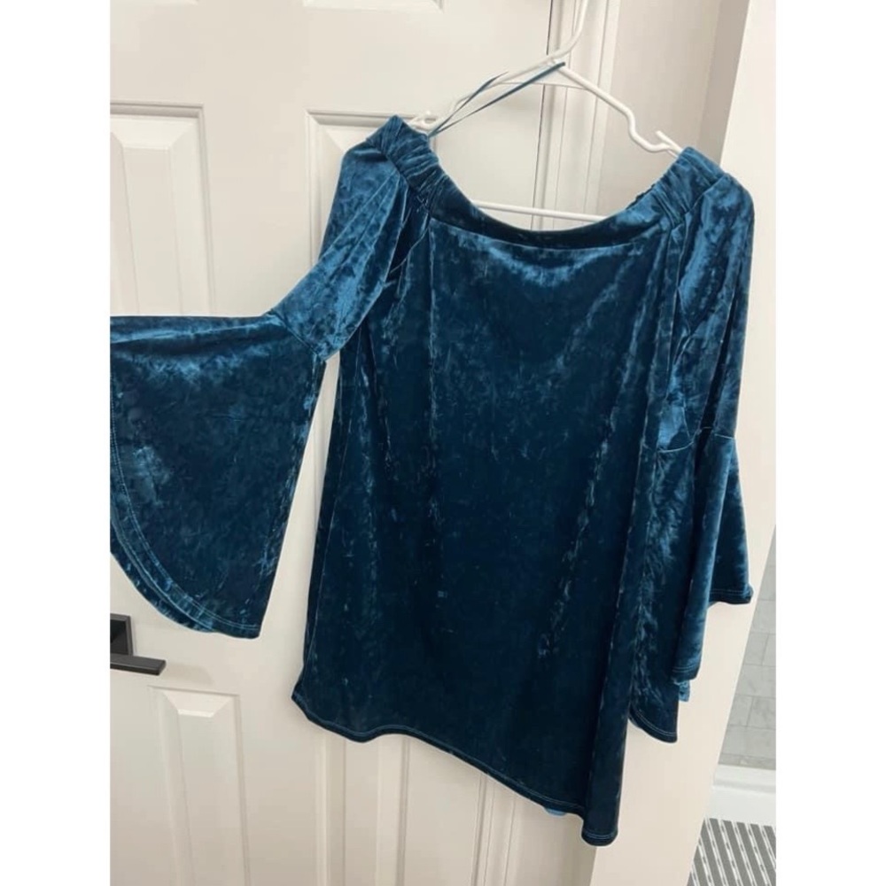 Off The Shoulder Velvet Top